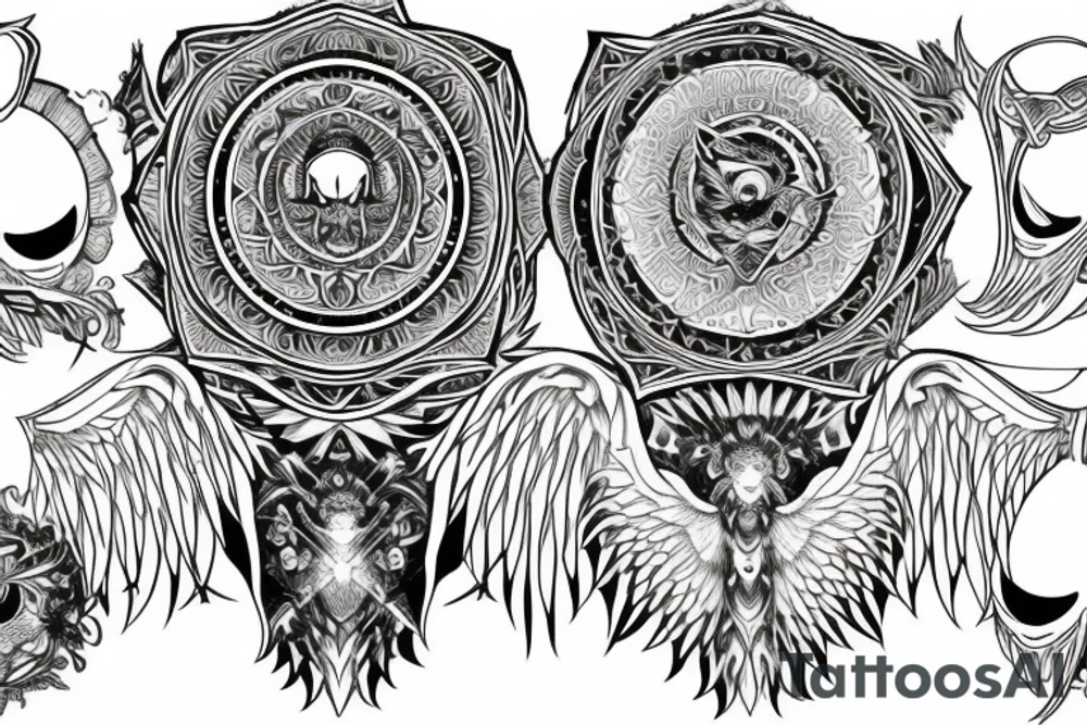 seraphimeye symmetrical tattoo idea