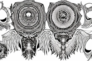 seraphimeye symmetrical tattoo idea