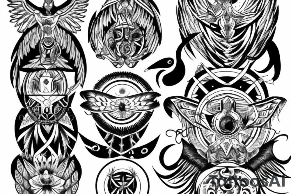 seraphimeye symmetrical tattoo idea