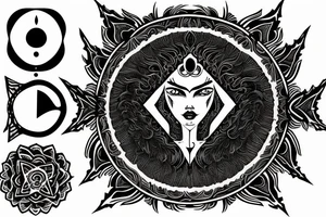 seraphimeye symmetrical tattoo idea