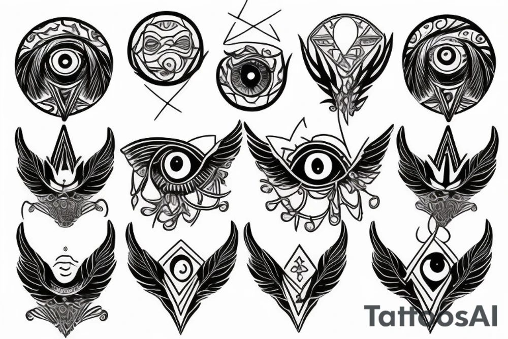 seraphimeye symmetrical tattoo idea