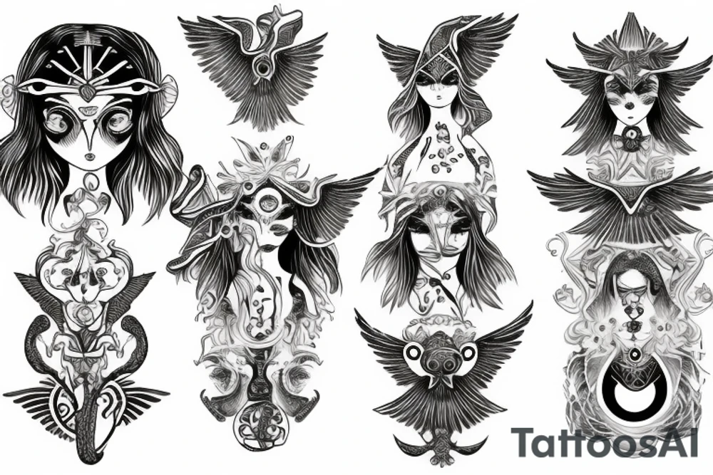 seraphimeye symmetrical tattoo idea