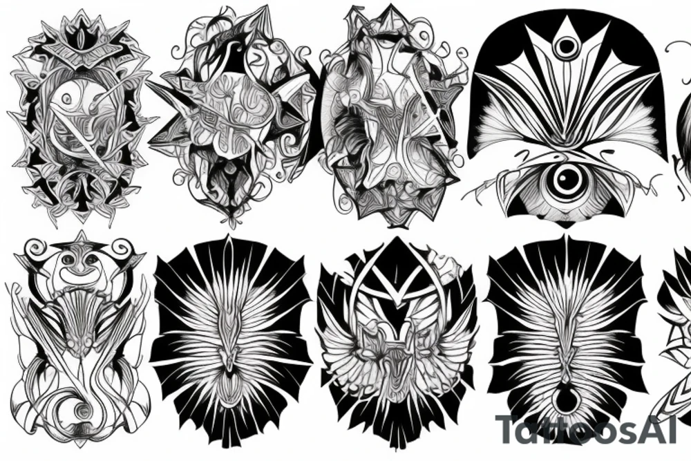 seraphimeye symmetrical tattoo idea