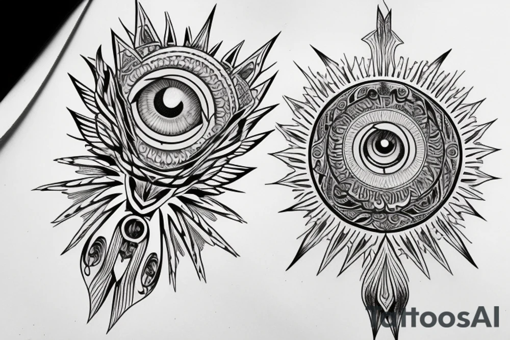 seraphimeye symmetrical tattoo idea