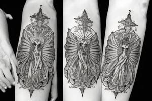 seraphim symmetrical tattoo idea