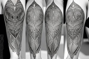 seraphim symmetrical tattoo idea