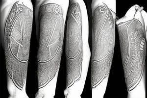 seraphim symmetrical tattoo idea