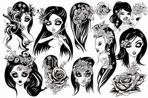 magic girl tattoo idea