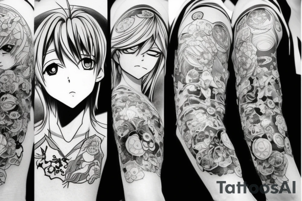 anime style tattoo idea