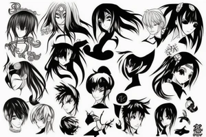 anime style tattoo idea