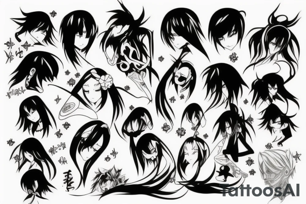 anime style tattoo idea