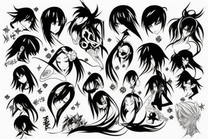 anime style tattoo idea