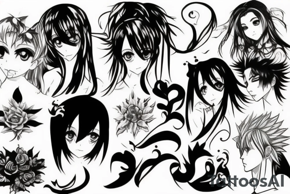 anime style tattoo idea