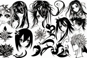 anime style tattoo idea