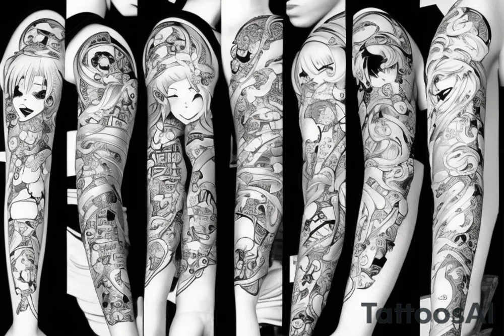 anime style tattoo idea