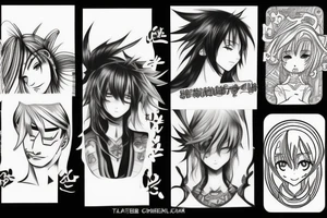 anime style tattoo idea