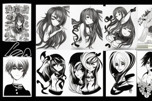 anime style tattoo idea
