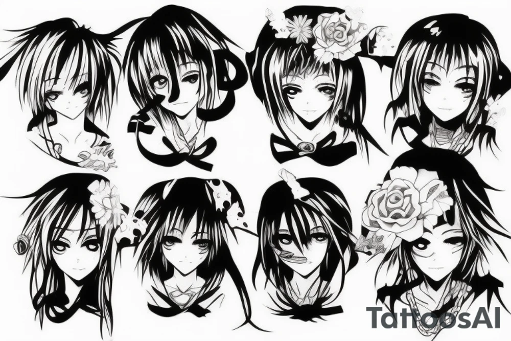 anime style tattoo idea