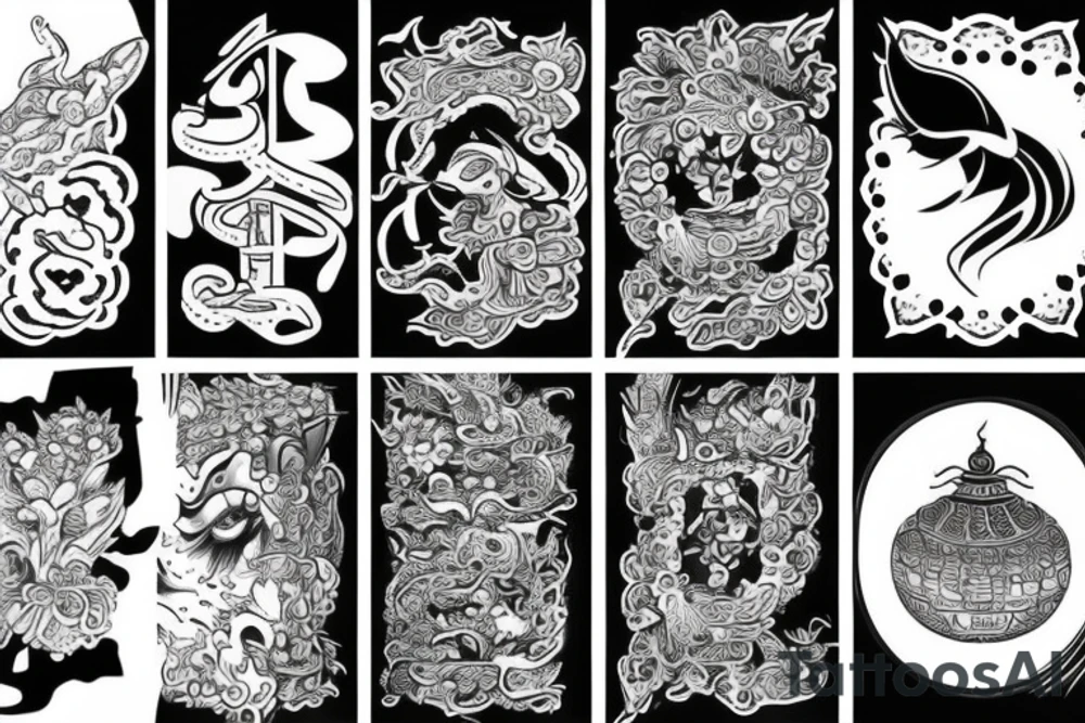 asian style tattoo idea