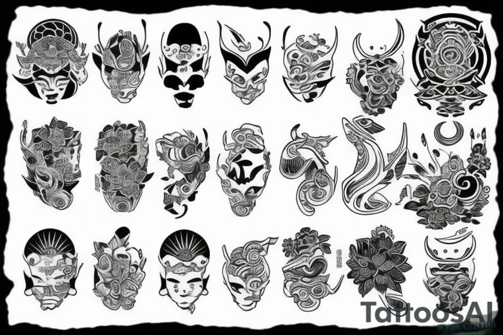 asian style tattoo idea