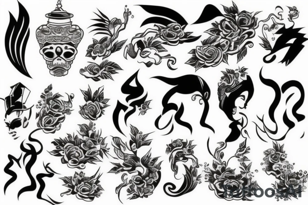 asian style tattoo idea