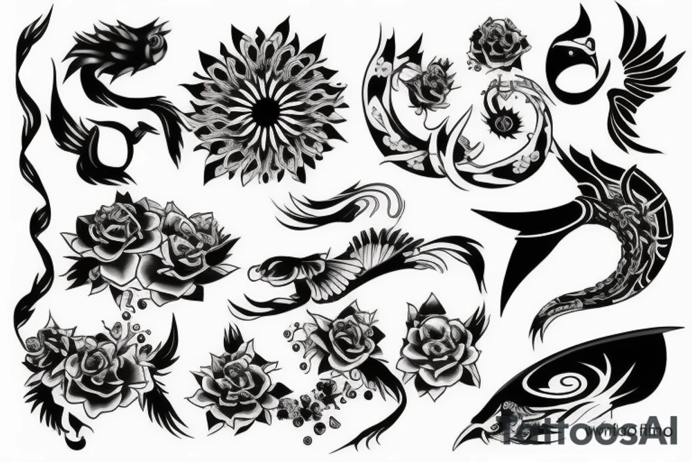 asian style tattoo idea