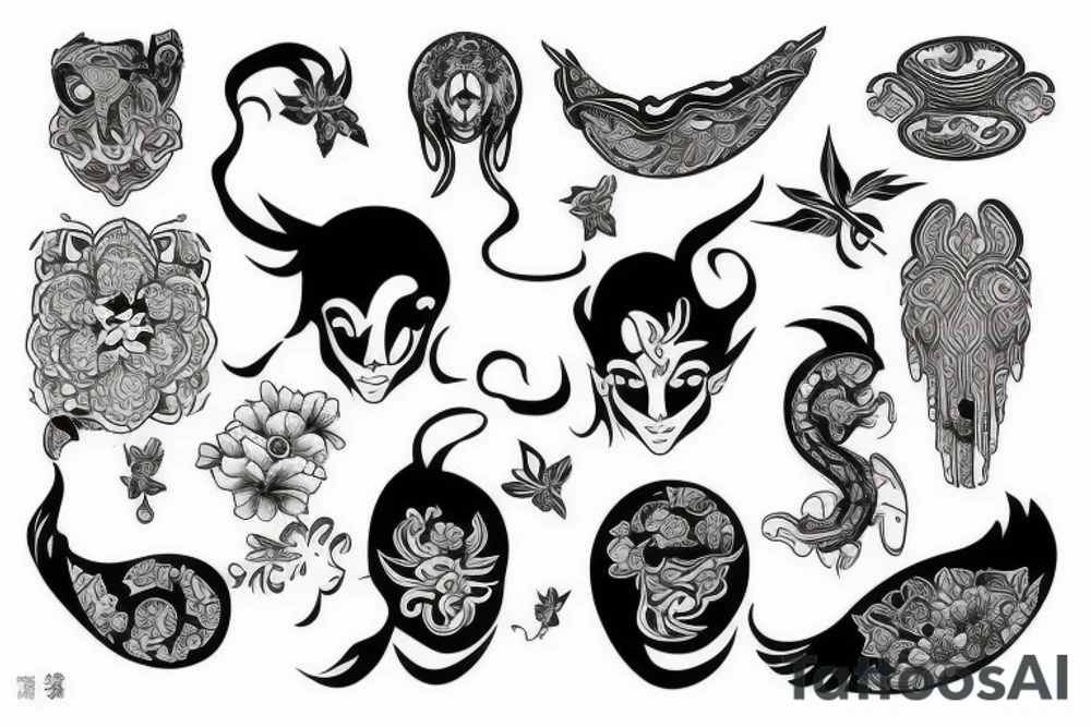 asian style tattoo idea