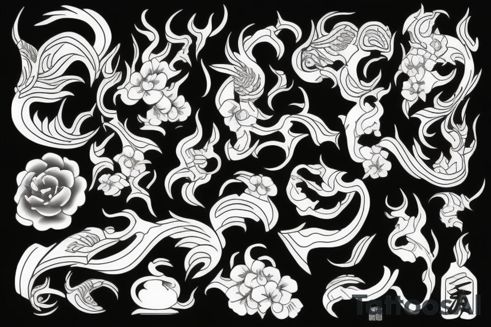 asian style tattoo idea