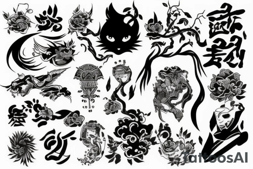 asian style tattoo idea