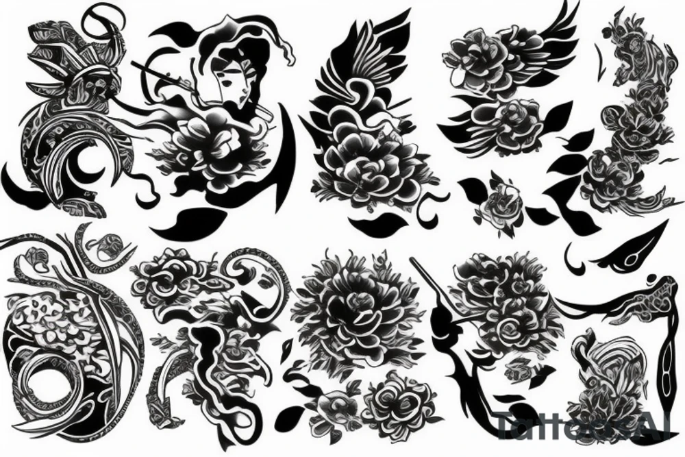 asian style tattoo idea