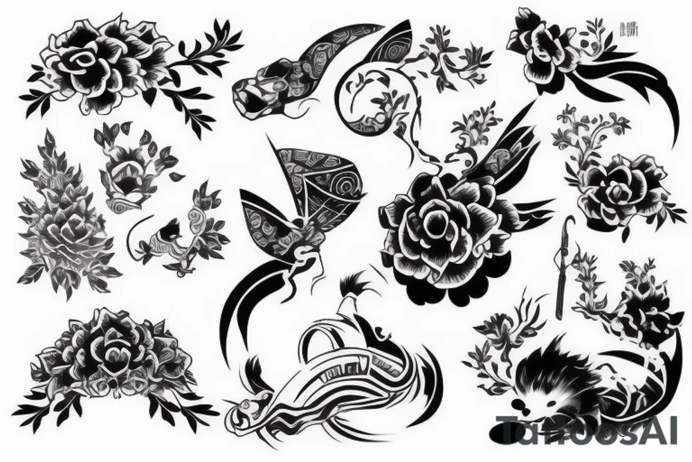 asian style tattoo idea