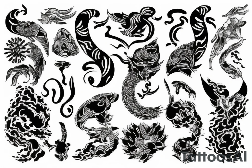 asian style tattoo idea