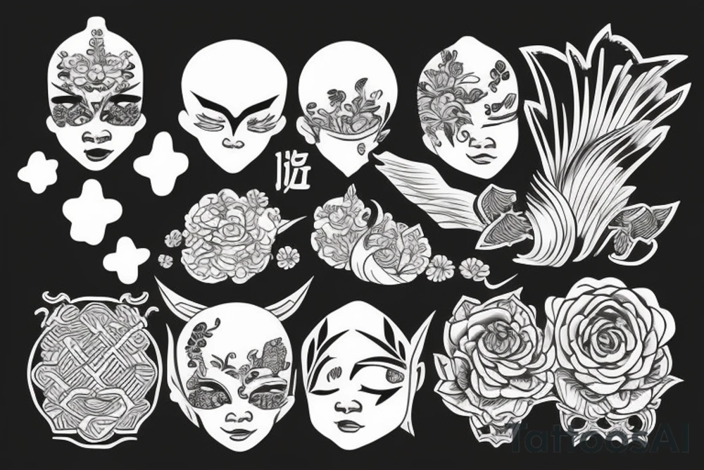 asian style tattoo idea