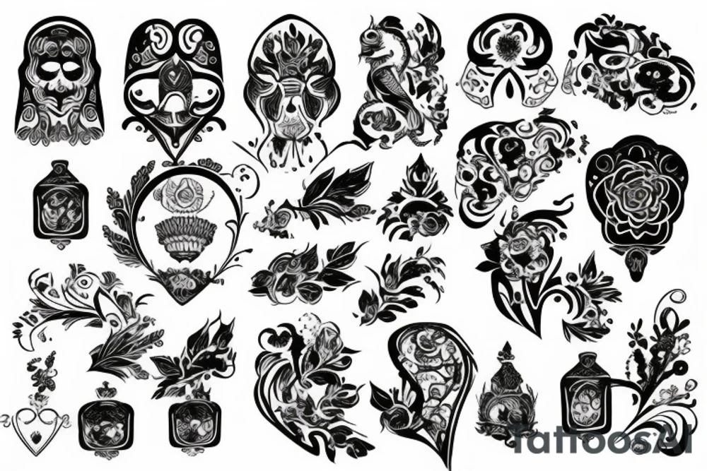 russian style tattoo idea