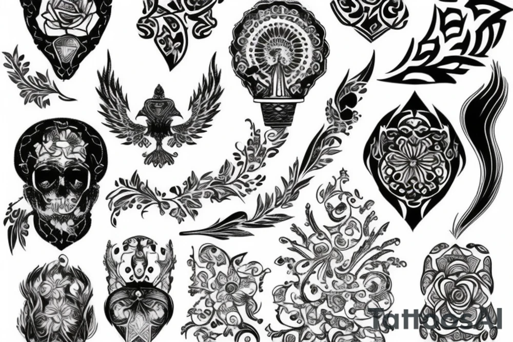 russian style tattoo idea