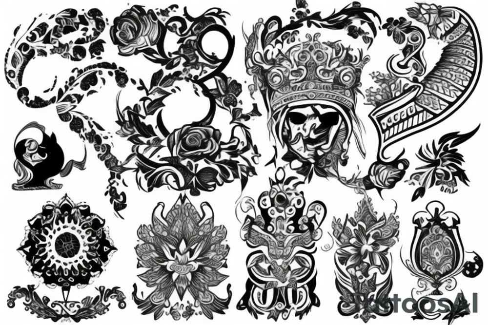 russian style tattoo idea