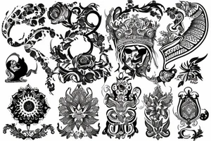 russian style tattoo idea