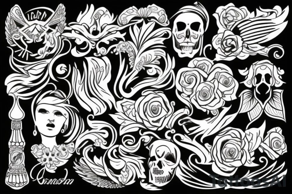 russian style tattoo idea