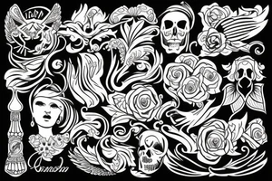 russian style tattoo idea