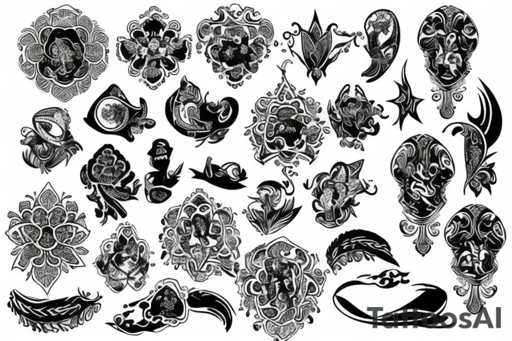 russian style tattoo idea