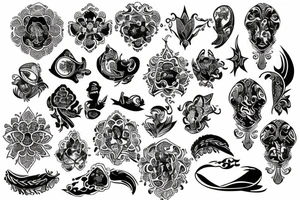 russian style tattoo idea