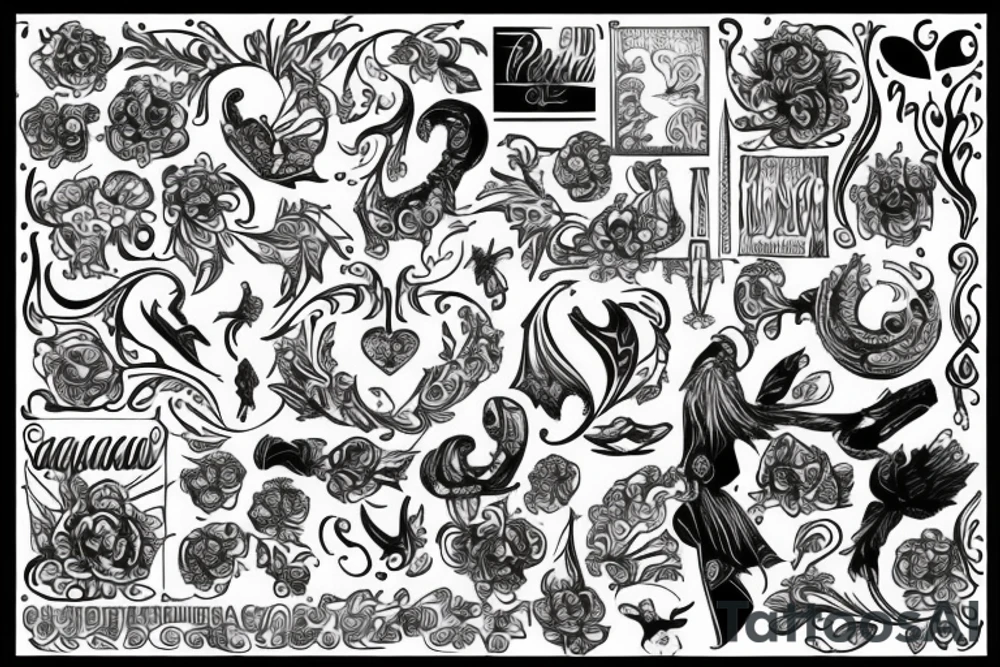 russian style tattoo idea