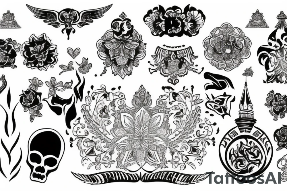 russian style tattoo idea