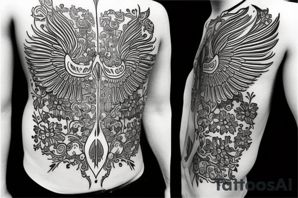 russian style tattoo idea