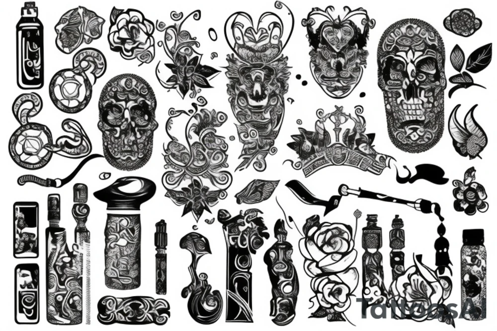 russian style tattoo idea