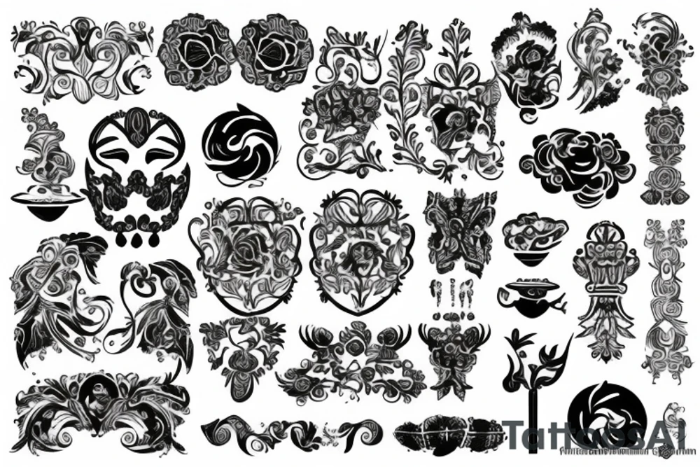 russian style tattoo idea