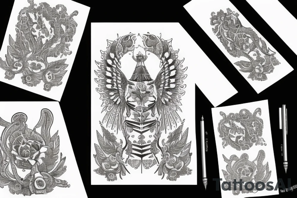 russian style tattoo idea