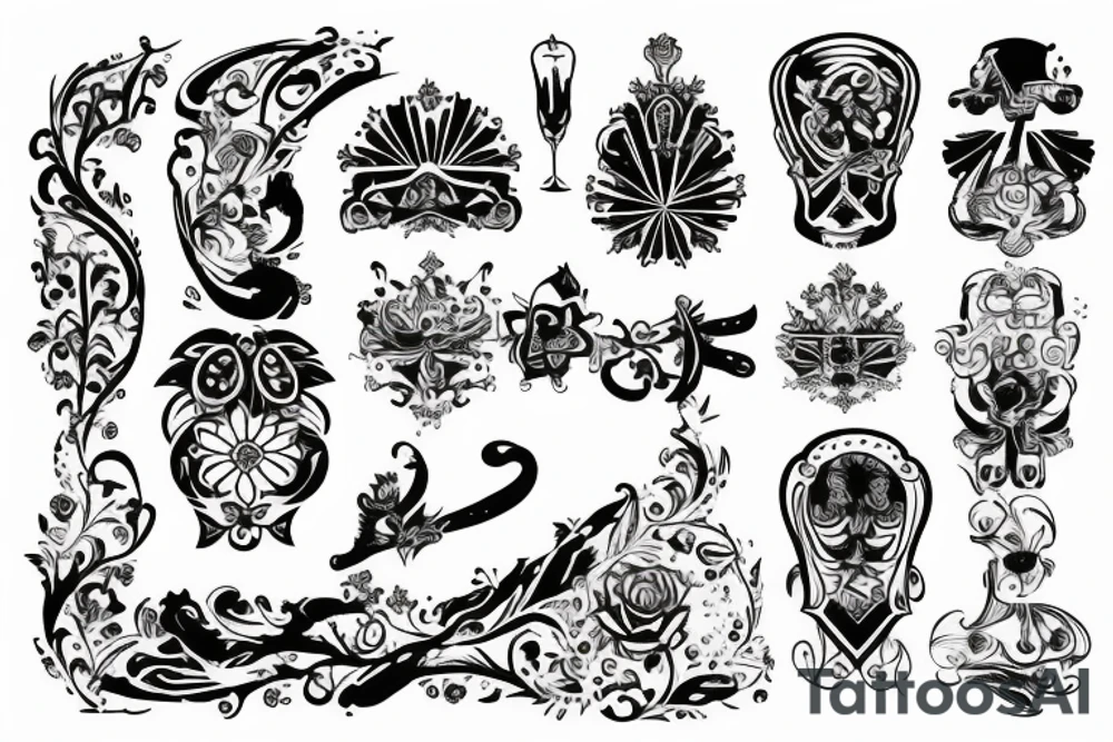 russian style tattoo idea