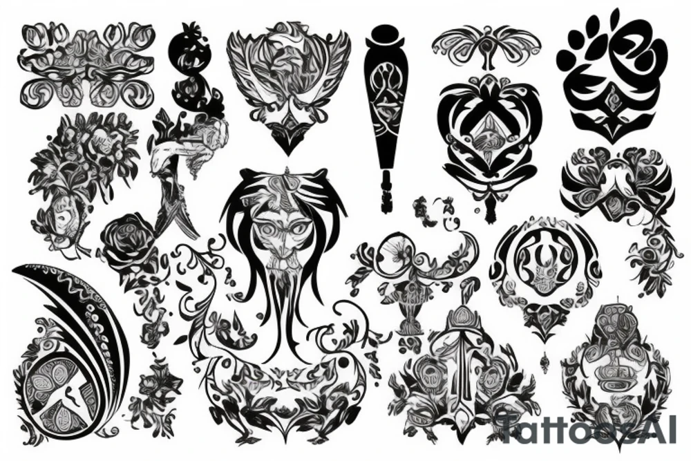 russian style tattoo idea