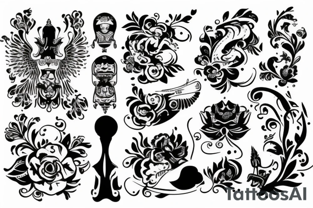 russian style tattoo idea